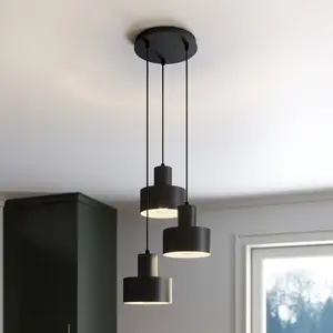 Comparateur de prix : SIGMA Suspension Rif, ronde à trois lampes, noire