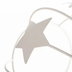 HELam Applique murale Stars, couleur sable, métal, Ø 21 cm, connecteur pas cher