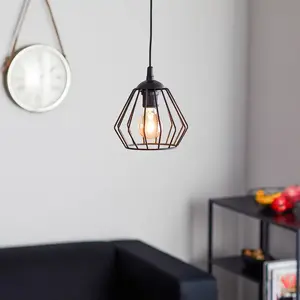 HELam Suspension Agat noire, à 1 lampe pas cher