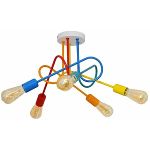 Helam - oxford Plafonnier semi-encastré multibras multicolore 50cm pas cher