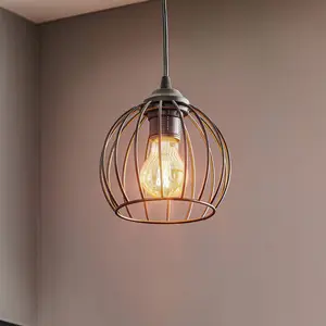 HELam Suspension Cumera avec abat-jour cage, Ø 16 cm