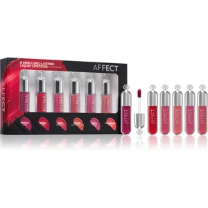 Affect 6 Mini coffret de rouge à lèvres liquide longue tenue 6× 1,8 ml pas cher