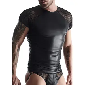 REGNES FETISH PLANET Tee-Shirt Wetlook Manches RésillesVendu parrue-des-plaisirs