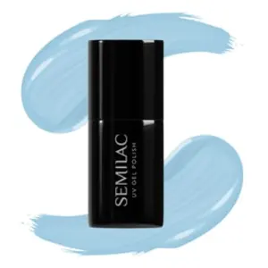 Semilac Vernis à ongles gels semi-permanents UV 807 Pastel Blue 7ml