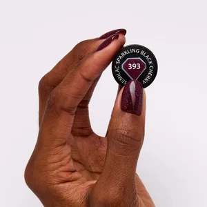 Semilac Vernis à ongles gels semi-permanents UV 393 Sparkling Black Cherry 7ml pas cher