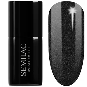 Semilac Vernis à ongles gels semi-permanents UV 394 Sparkling Midnight Date 7ml pas cher