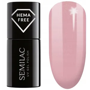 Semilac Vernis à ongles gels semi-permanents UV 376 Shimmer Stone Pink Diamond 7ml pas cher