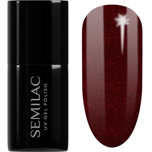 Semilac UV Hybrid X-Mass vernis à ongles gel teinte 306 Divine Red 7 ml pas cher