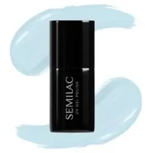 Semilac Vernis à ongles gels semi-permanents UV 386 386 Blue Cloud 7ml pas cher