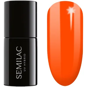 Semilac Vernis semi-permanent UV 446 Yolo Orange 7ml Collection Neonz pas cher