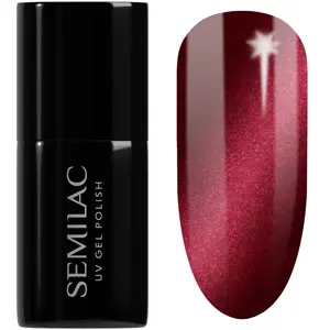 Semilac Vernis semi-permanent UV 467 Red Candle Flash 7ml Collection S... pas cher