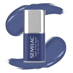 Semilac One Step Vernis à ongles UV 3 en 1 S850 Calm Ocean Blue 7 ml