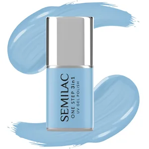 Semilac One Step Vernis à ongles UV 3 en 1 S810 Baby Blue 7 ml
