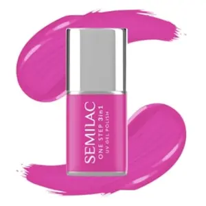Semilac One Step Vernis à ongles UV 3 en 1 S685 rose violet 7 ml