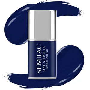 Semilac One Step Vernis à ongles UV 3 en 1 S890 Midnight Blue 7 ml