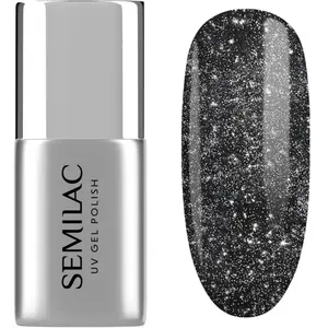 Semilac Vernis à ongles UV Top Coat No Wipe T21 Flash ON 7 ml   Top sc... pas cher