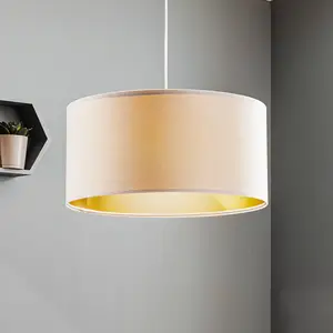 Maco Design Suspension Salina, blanc/or Ø 50cm pas cher