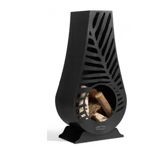 Comparateur de prix : Poêle à bois d'extérieur design lima, acier naturel Cookking 111483