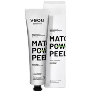 Veoli Botanica, Nettoyant pour le visage, Focus Matcha Power Peel gommage enzymatique multi-acide pour le visage 75ml (Exfoliant nettoyant, 75 ml) pas cher