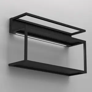 Luminex Applique murale Shelf, noir, acier, longueur 60 cm, 1 x LEDVendu parluminaire