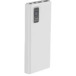 Platinet Batterie de Secours 10000mAh PD Affichage LED et Technologie Quick Charge Blanc pas cher