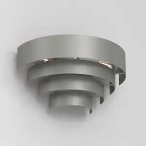 Luminex Applique Levin avec abat-jour en acier, grise