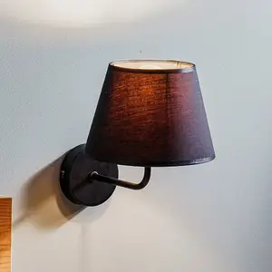 Comparateur de prix : Luminex Applique Soho, conique, noire/dorée