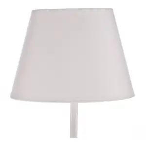 Luminex Lampe à poser Soho, conique hauteur 33 cm, blanche pas cher