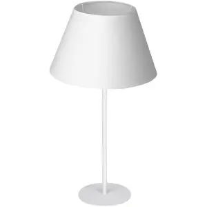 Luminex Lampe à poser Soho, conique hauteur 56 cm, blanche pas cher