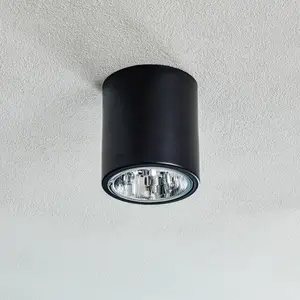 Comparateur de prix : Luminex Spot pour plafond Downlight round en noir, Ø 13,3 cm
