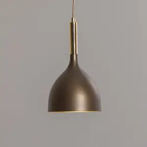 Luminex Suspension Noak, à 1 lampe, titane-or/or, acier pas cher