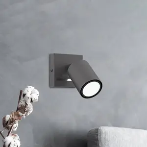 Luminex Spot mural Jarek anthracite/chromé, à 1 lampe pas cher