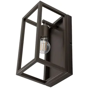 Comparateur de prix : Luminex Applique murale Frame, titane-doré, hauteur 30 cm, acier