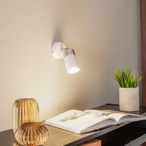 Comparateur de prix : Luminex Spot pour plafond Reno, à 1 lampe, blanc/chromé