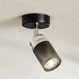 Luminex Plafonnier avec spot Rondo noir/doré, à 1 lampeVendu parkaufland