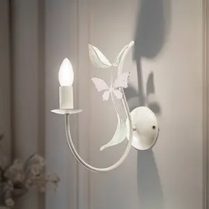 Luminex Applique murale Summer, blanc/vert/rose, largeur 11 cm, acier pas cher