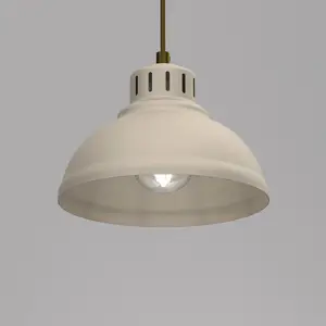 Luminex Suspension Sven, à 1 lampe, beige, acier pas cher