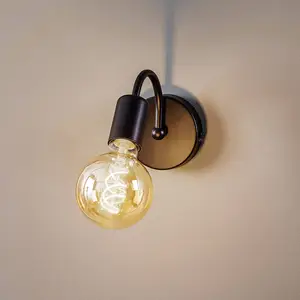 Comparateur de prix : Luminex Applique Milo noire sans abat-jour