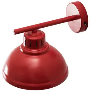 Comparateur de prix : Luminex Applique murale Sven, à 1 lampe, rouge, acier, E27