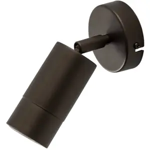 Luminex Spot mural Link, titane doré, largeur 8 cm, acier pas cher