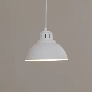 Luminex Suspension Sven, 1 lampe, blanc, acier, E27 pas cher
