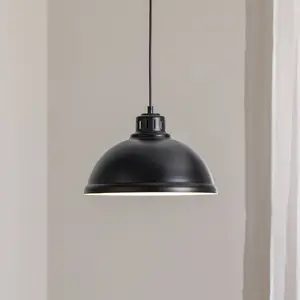 Luminex Suspension Sven big, 1 lampe, noir, acier, E27 pas cher