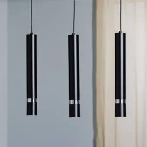 Luminex Suspension Rondo noire/chromée 3 lampes, allongée pas cher