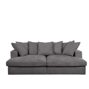 Comparateur de prix : Canape droit fixe gris 3 pl BOBOCHIC X CONFORAMA SIMEON