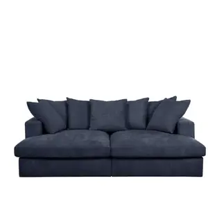 Comparateur de prix : Canape droit fixe bleu 3 pl BOBOCHIC X CONFORAMA SIMEON