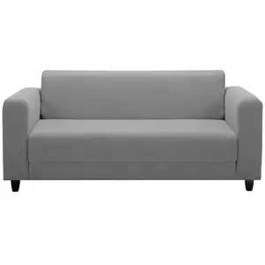 Canapé convertible 2 places TEDDY coloris gris clair