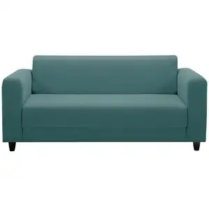 Canapé convertible 2 places TEDDY coloris bleu
