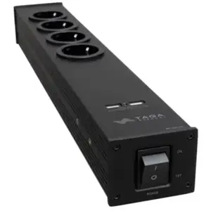 Comparateur de prix : Multiprises Taga Harmony PF-400USB Noir