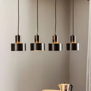 SIGMA Suspension Rif 4, Linear à 4 lampes, noir pas cher