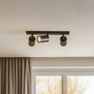 SIGMA Spot pour plafond Zoom, à 3 lampes, noir pas cher